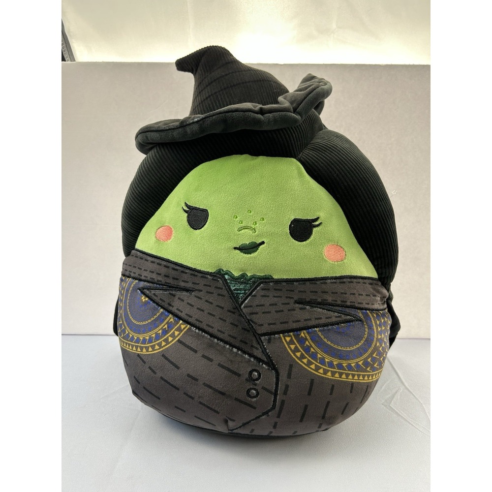 Squishmallows Wicked Elphaba 10 Inch Plush Green Witch Jazwares Stuffed Toy Used